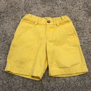 Boys Yellow Polo Shorts